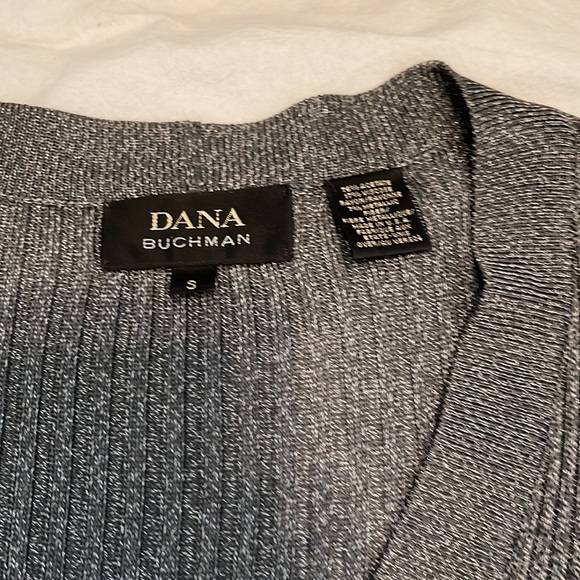 Dana Buchman Silver Lurex Cardigan - Picture 8 of 8